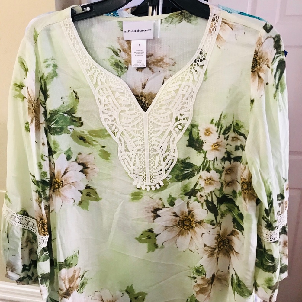 beautiful summer flower blouse
